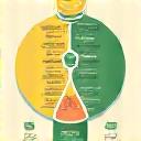 Icona di un ciclo mestruale e un calendario