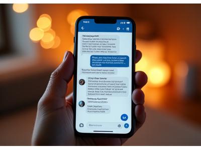 Illustrazione di un telefono con messaggi di un coach AI