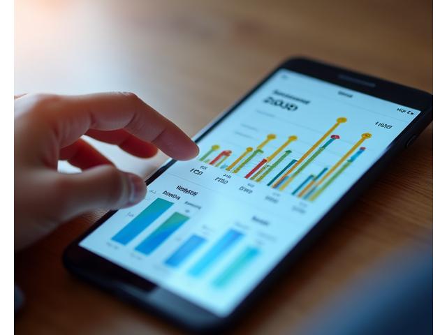 Grafici e tabelle che mostrano il progresso del peso e del BMI di una persona nel tempo su un'app mobile