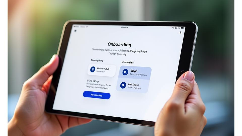 Interfaccia utente che mostra il processo di onboarding guidato per il Coach AI