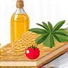 Icona di un quaderno di ricette con ingredienti freschi