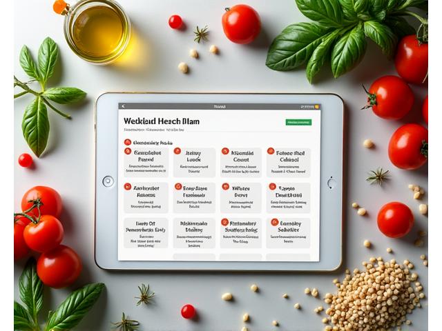 Demo di un piano alimentare settimanale personalizzato con pasti dettagliati